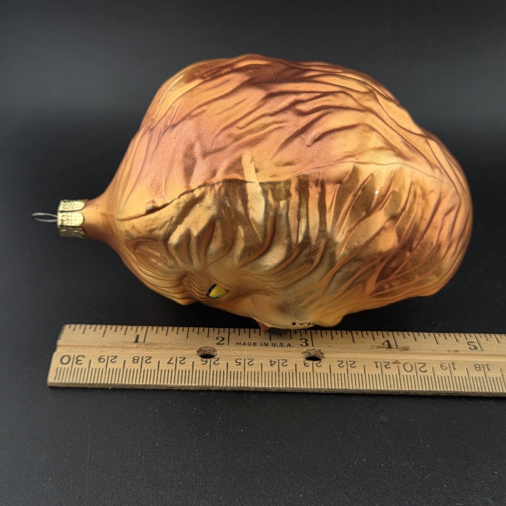 Lion Head Whitehurst Imports Czech Republic Hand Blown Christmas Ornament - Picture 7 of 7